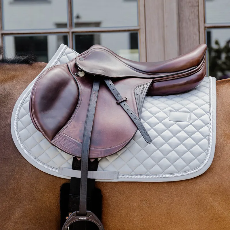 Kentucky Horsewear Diamond Rope Jump Saddlecloth - Grey-1