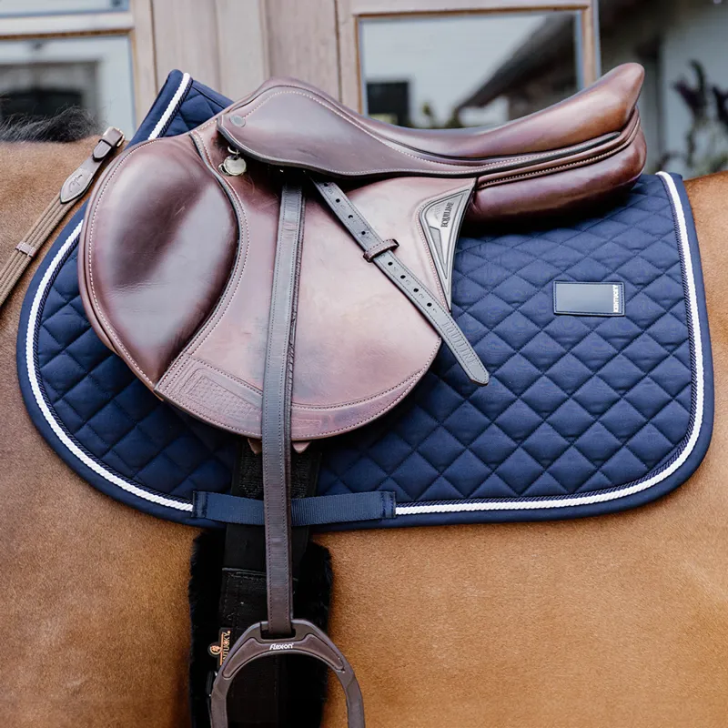 Kentucky Horsewear Diamond Rope Jump Saddlecloth - Navy-1