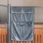 Kentucky Waterproof Classic Stable Curtain with Pockets - Grey