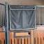 Kentucky Waterproof Short Classic Stable Curtain - Grey/Silver/White