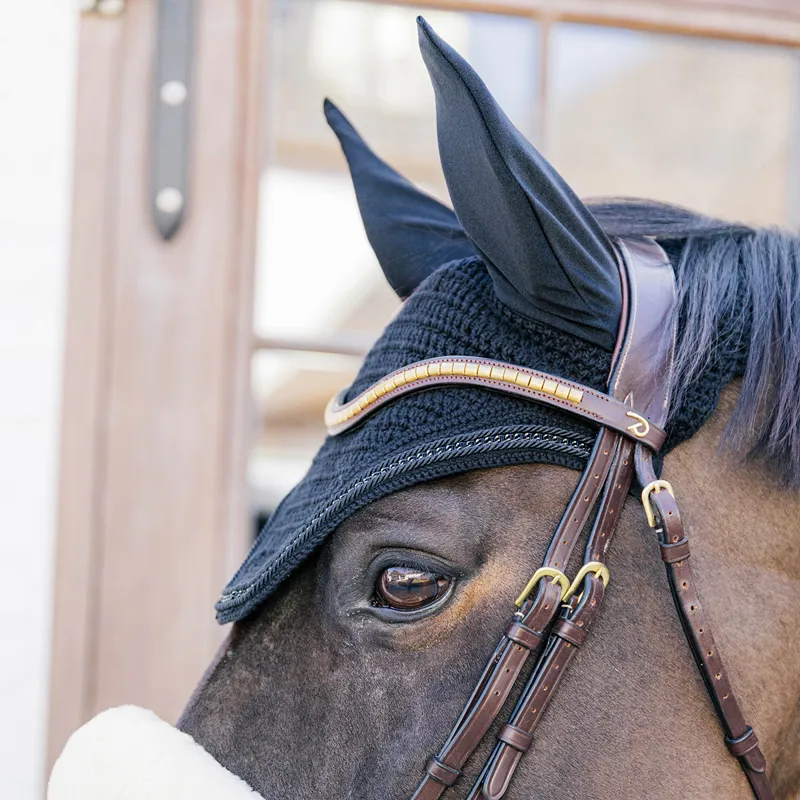 Kentucky Wellington Metal Chain Fly Veil - Black-3