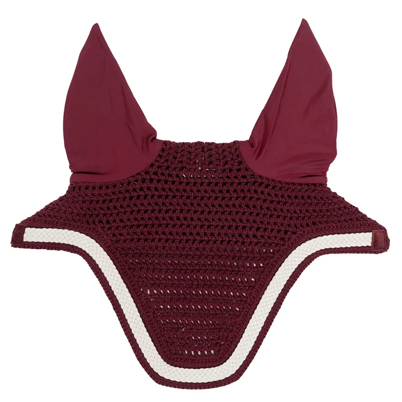 Kentucky Wellington Plaited Cord Fly Veil - Bordeaux