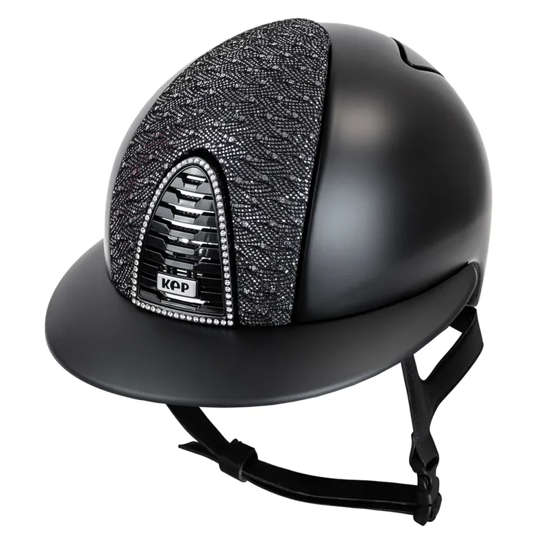 KEP Cromo 2.0 Polo Textile/Klimt Riding Hat - Black/Silver
