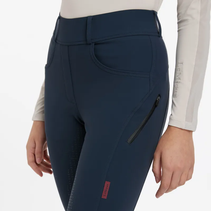 LeMieux Amy Full Grip Womens Bregging Riding Tights - Navy-1