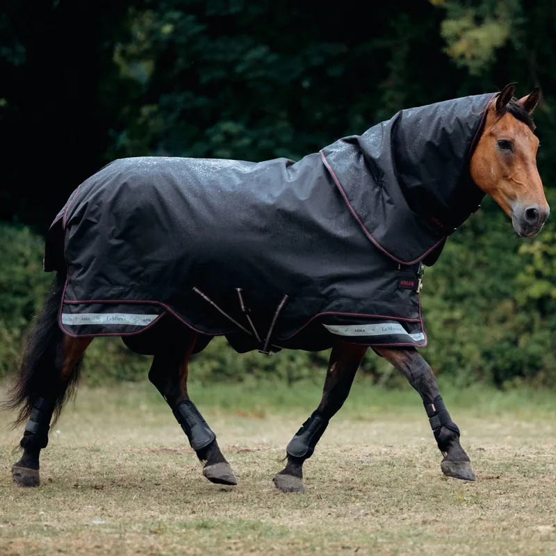 LeMieux Arika Storm-Tek 350g Detachable Neck Turnout Rug - Black