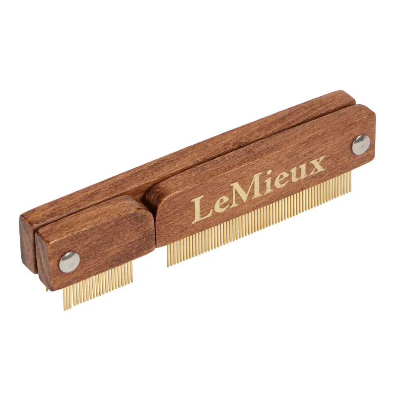LeMieux Artisan Quarter Mark Comb - Brown
