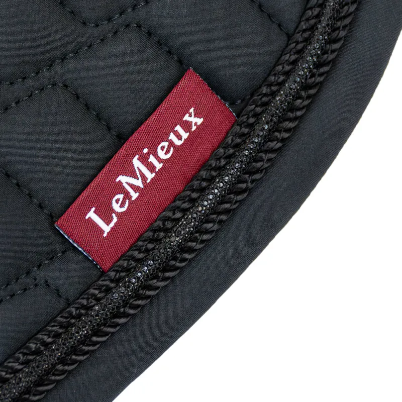 LeMieux Brilliance Close Contact Saddlecloth - Black-4