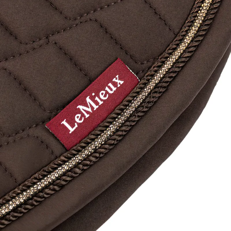 LeMieux Brilliance Close Contact Saddlecloth - Espresso-4