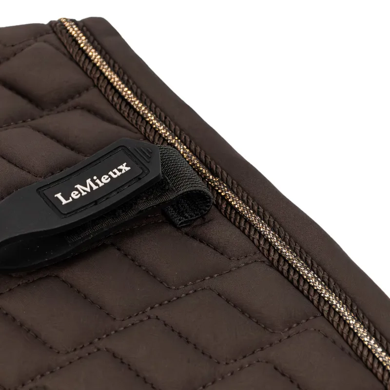 LeMieux Brilliance Dressage Saddlecloth - Espresso-2