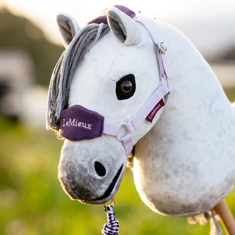 LeMieux Hobby Horse Vogue Headcollar and Leadrope Set - Lilac-1
