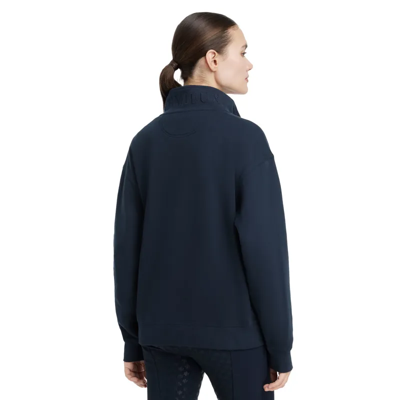 LeMieux Keira Womens Quarter Zip Sweater - Navy-1