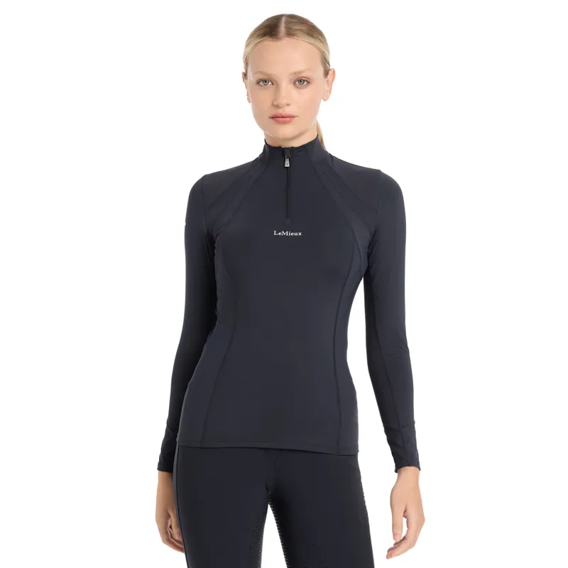 LeMieux Mia Mesh Long Sleeve Womens Base Layer - Navy