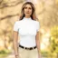 LeMieux Olivia Womens Short Sleeve Show Shirt - White