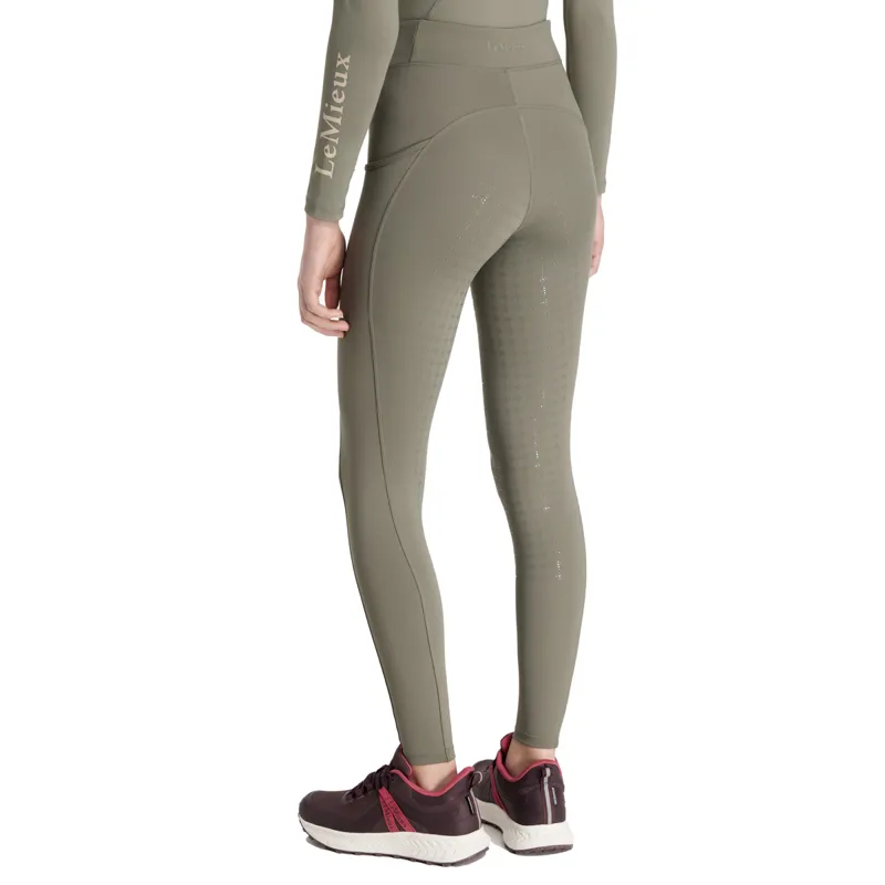 LeMieux Young Rider Orla Full Grip Junior Riding Tights - Rosemary-2