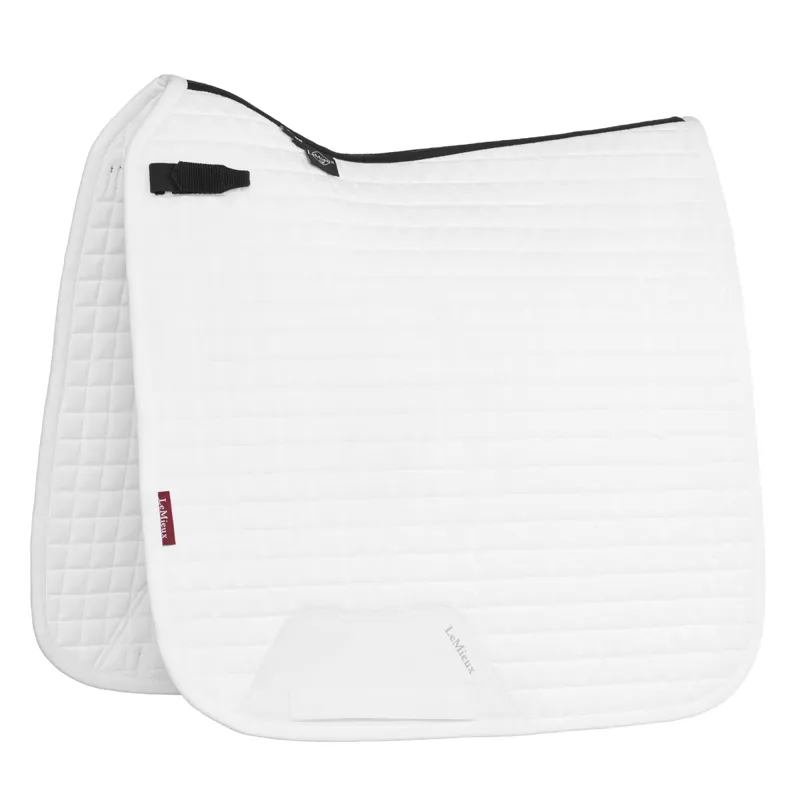 LeMieux Cotton Dressage Saddle Pad - White