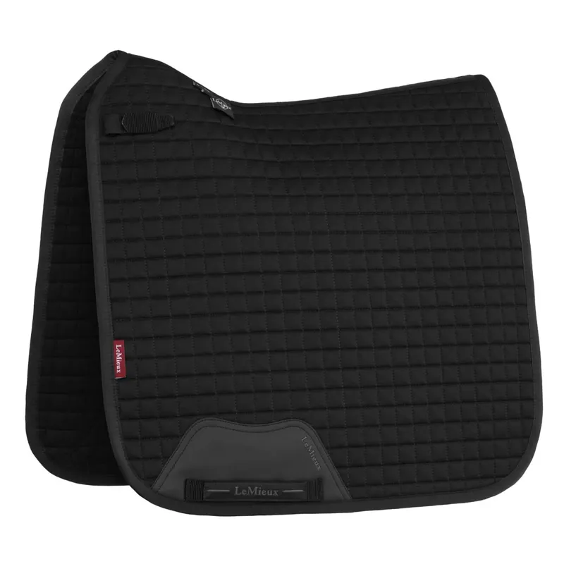 LeMieux Cotton Dressage Saddle Pad - Black