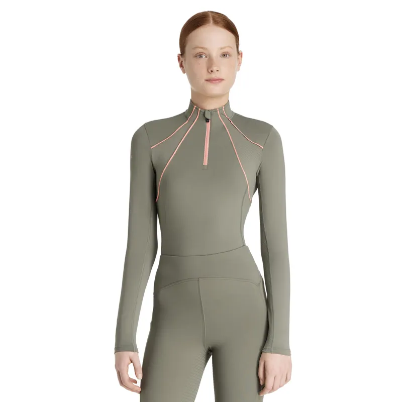LeMieux Young Rider Mia Mesh Long Sleeve Base Layer - Rosemary