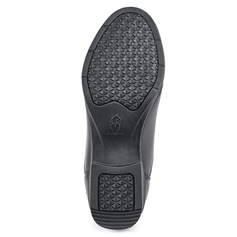 Moretta Rosetta Junior Paddock Boots - Black-1