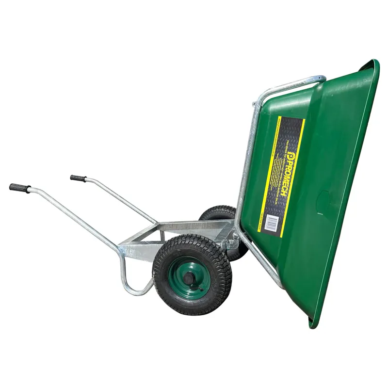 Promech Greedy Boy 300L Tipping Wheelbarrow - Green-1