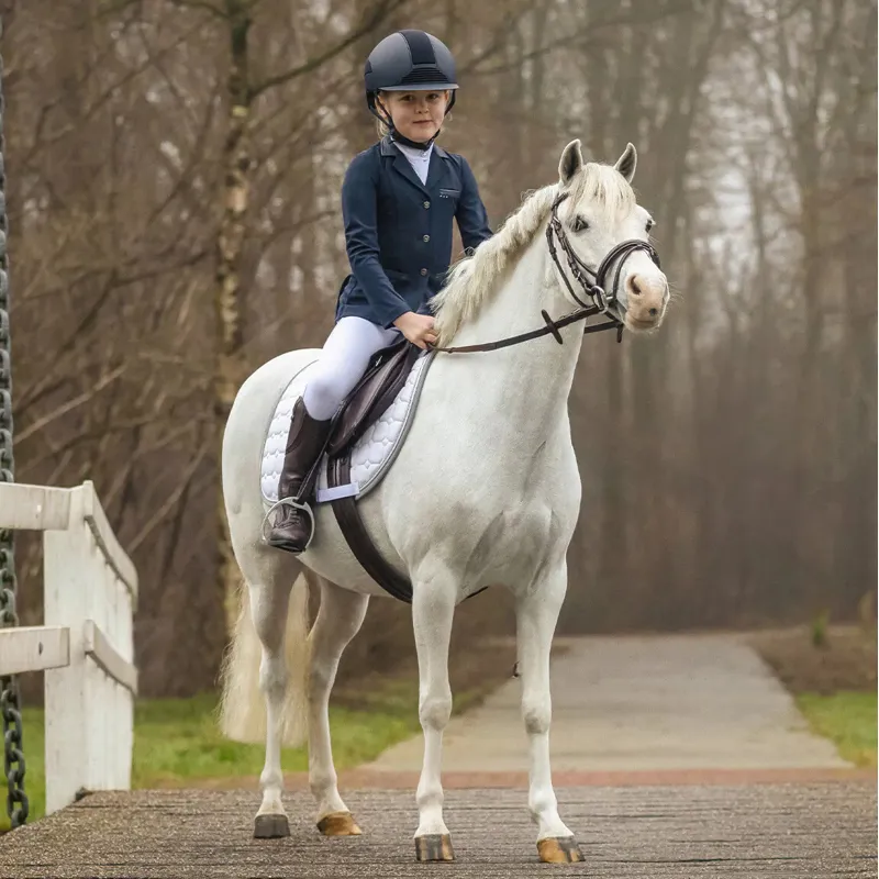 QHP Melbourne Complete Pony Saddle and Bridle Set - Brown-1