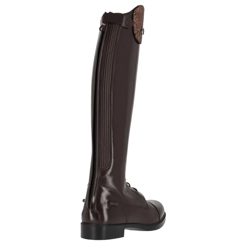 QHP Romy Junior Girls Tall Riding Boots - Brown-4