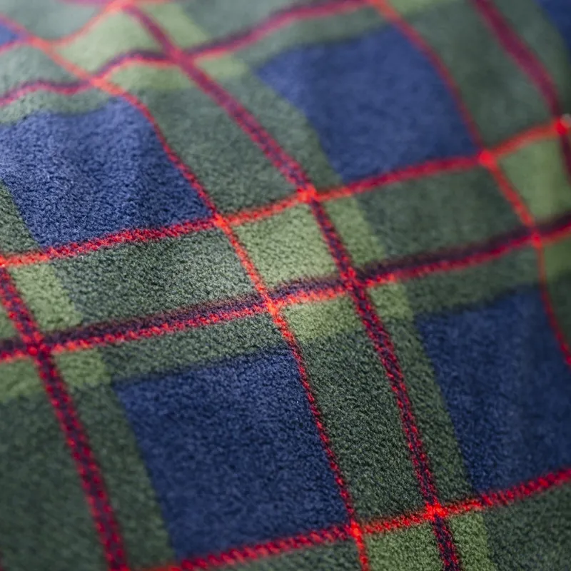 Rhino Holiday Fleece Cooler Rug - Navy Check/Green/Red-2