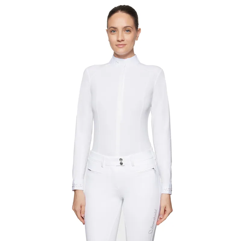Samshield Aline Crystal Womens Show Shirt - White
