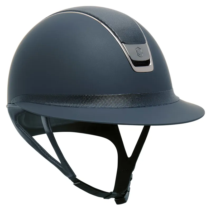 Samshield Miss Shield Shadowmatt 2.0 Full Shimmer Riding Hat - Blue