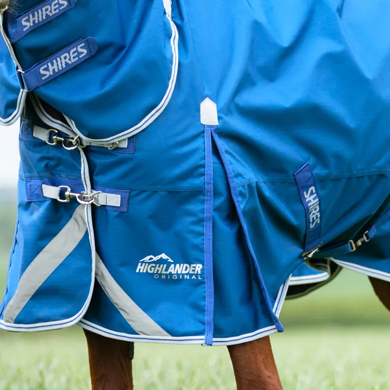 Shires Highlander Original 200g Combo Neck Turnout Rug - Blue-1