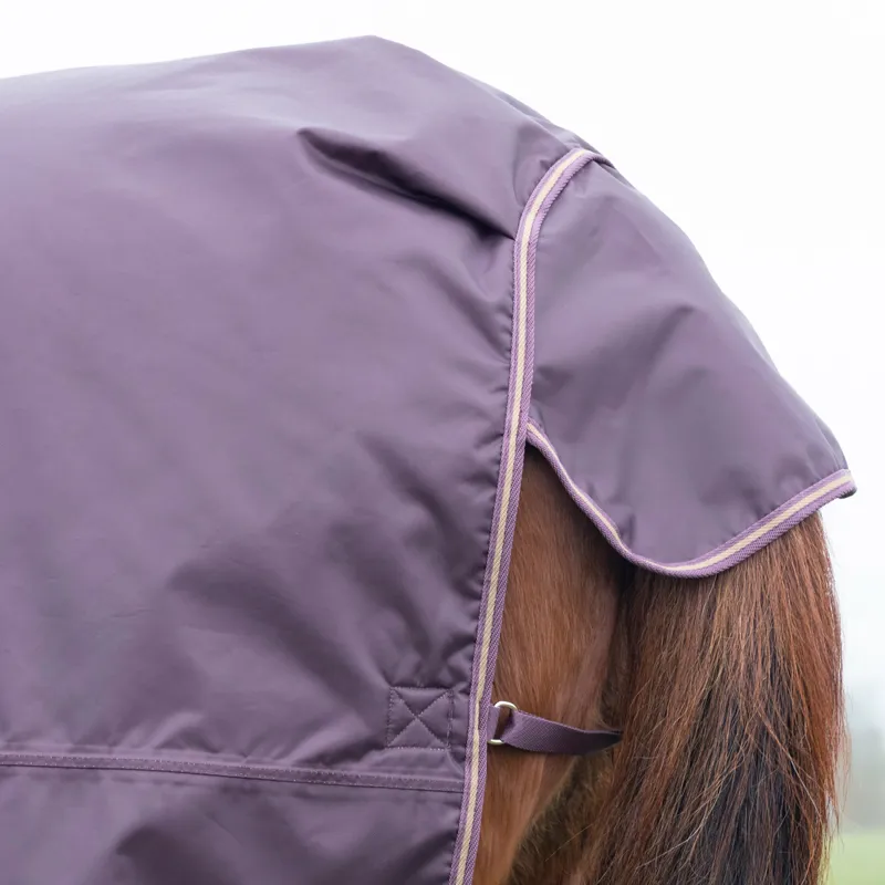 Shires Typhoon 100g Standard Neck Turnout Rug - Black Cherry-2