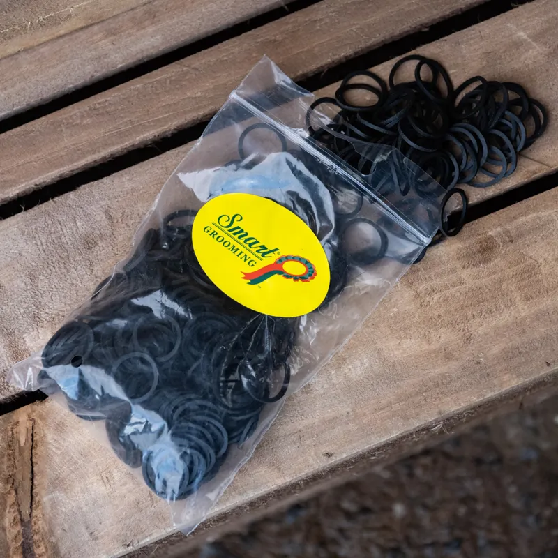 Smart Grooming Super Thick Plaiting Bands - Black