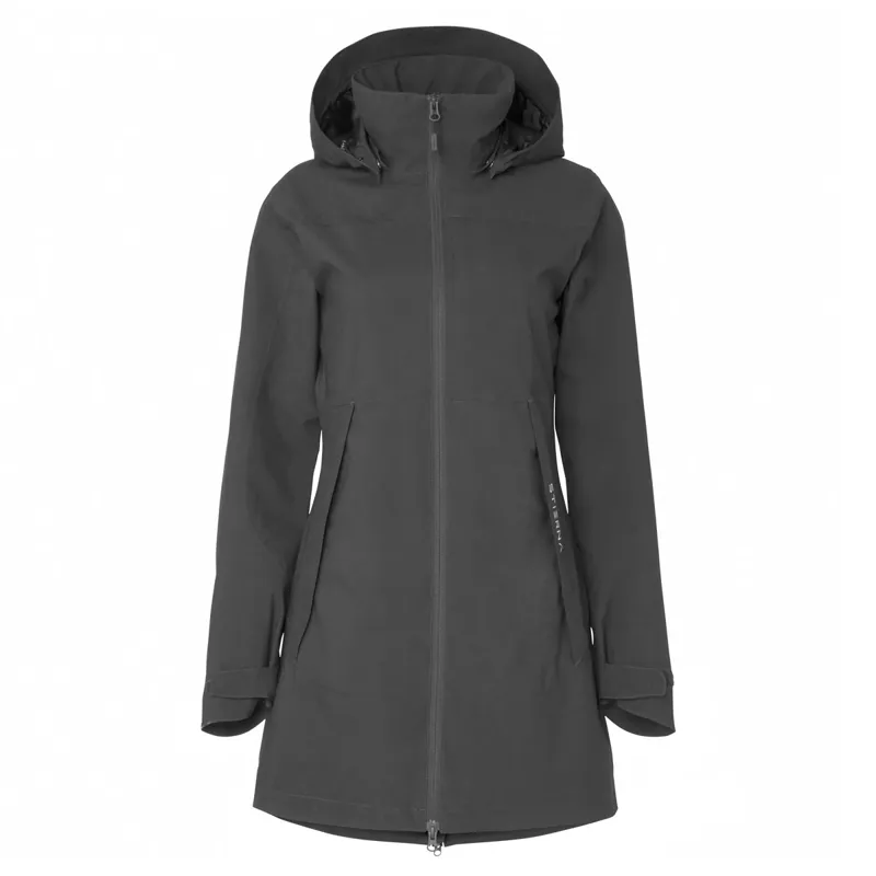 Stierna Storm Ladies Waterproof Rain Coat - Ebony