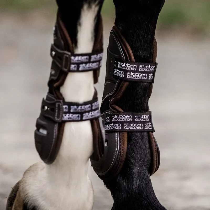 Stubben and Evolution Hybrid Tendon Boots - Brown-6