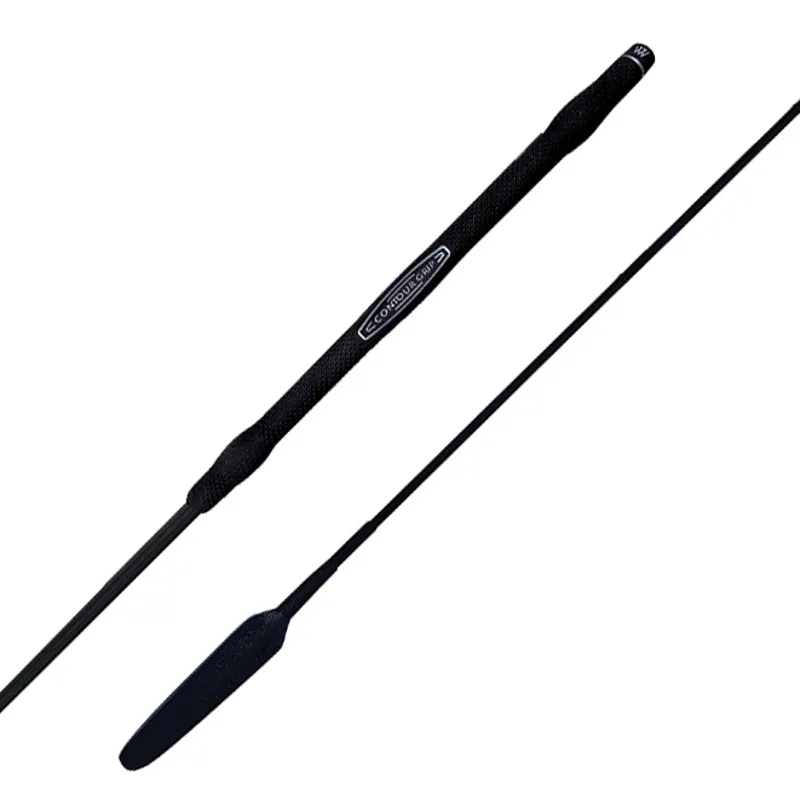 Woof Wear Contour Leather Dressage Whip - Black