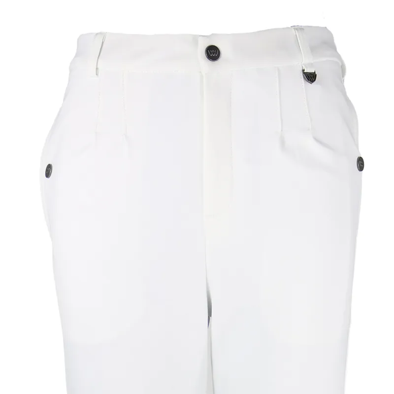 Woof Wear Original Knee Grip Mens Competition Breeches - White-1