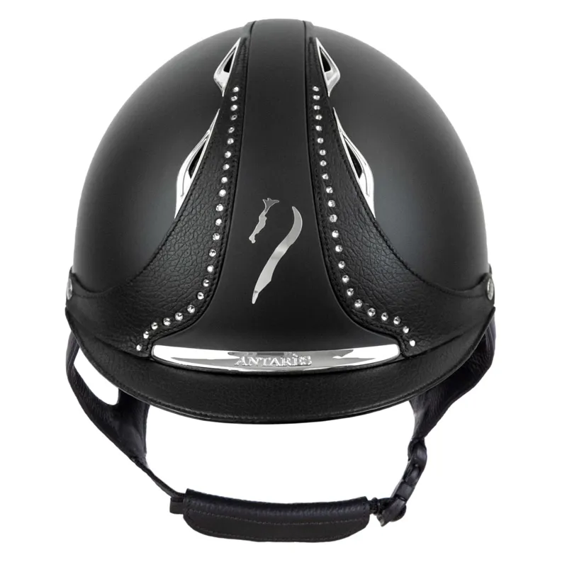 Antares Galaxy Crystal Strip Riding Hat - Black/Black-1