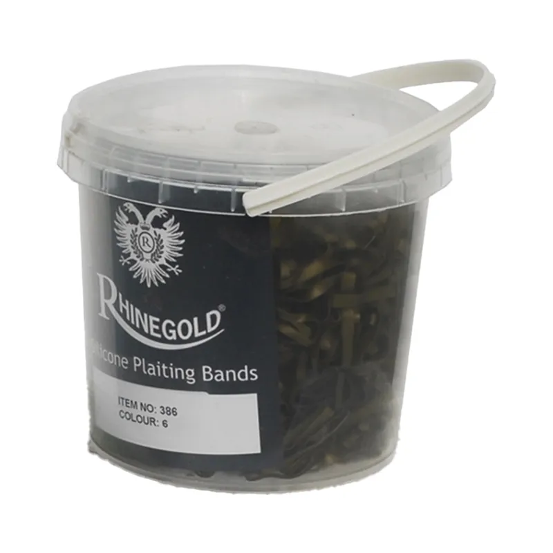 Rhinegold Plaiting Bands Tub - Brown