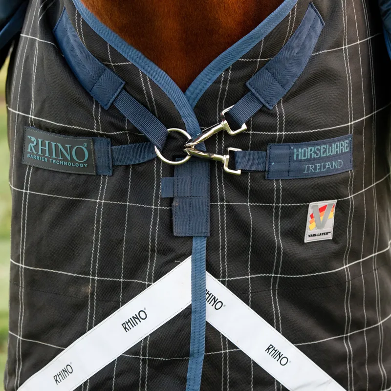 Rhino Plus Reflectech 250g Vari-Layer Turnout Rug - Navy/Indigo-7