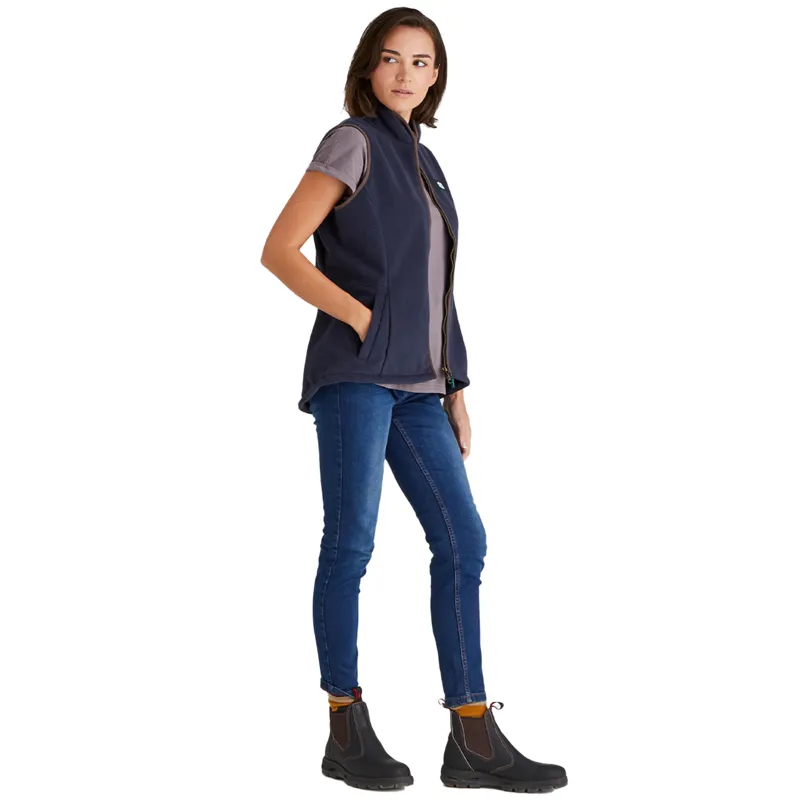 Ridgeline Kodiak Womens Fleece Gilet - Navy-4