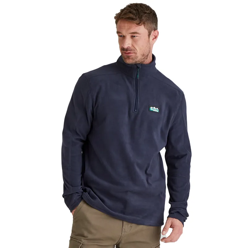 Ridgeline Narvik Mens Half Zip Fleece - Navy