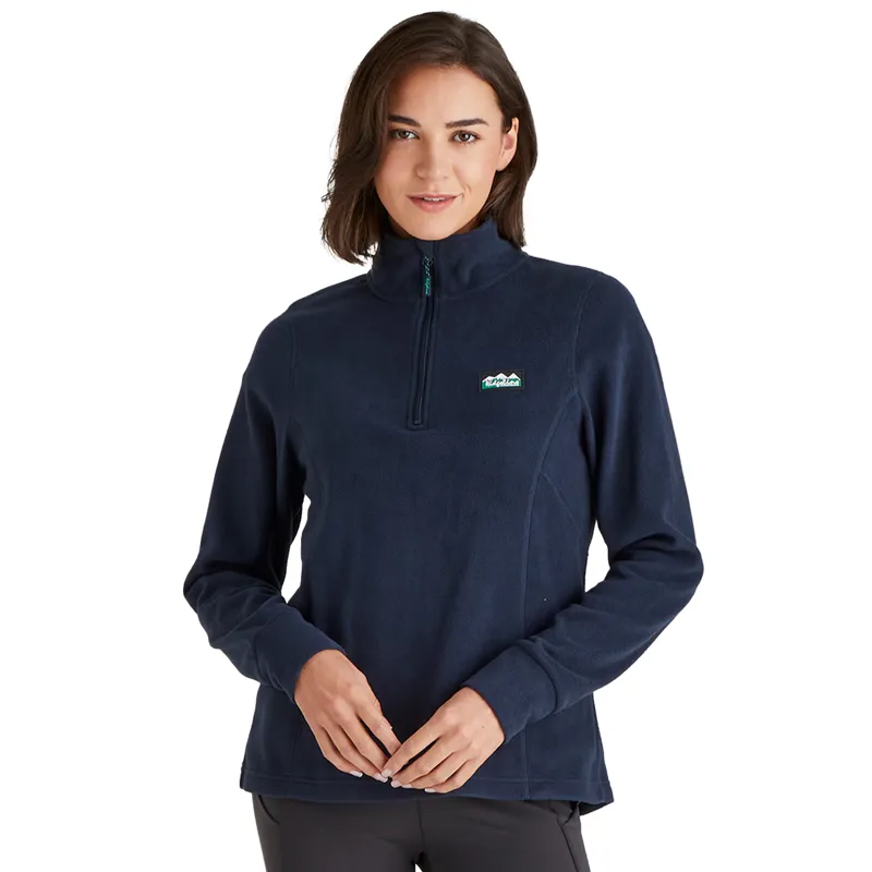 Ridgeline Narvik Womens Half Zip Fleece - Navy