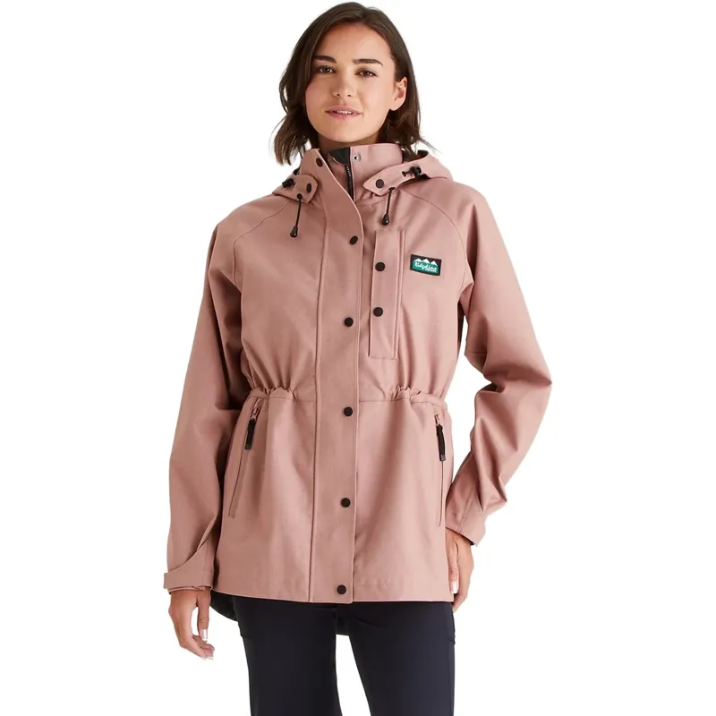 Ridgeline Monsoon Light Womens Waterproof Jacket - Dusky Pink Marl-1