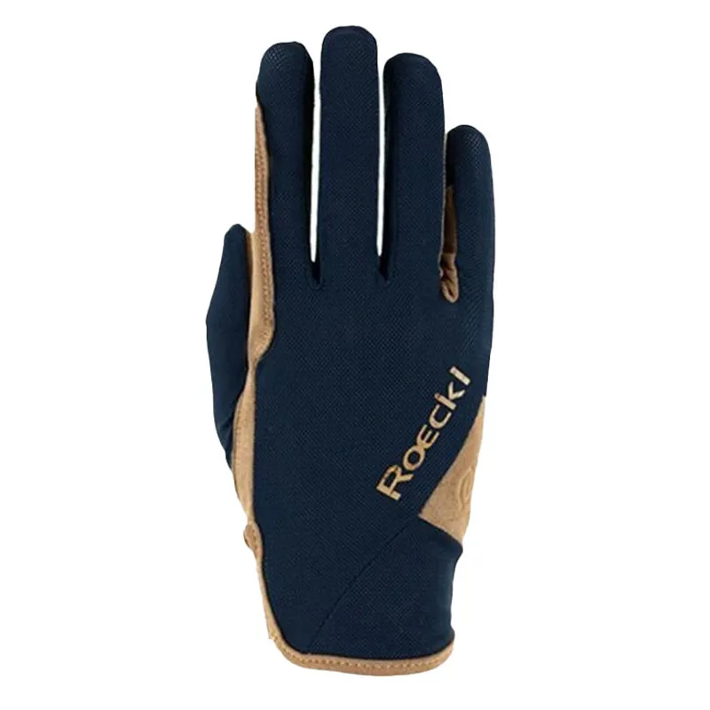 Roeckl Mareno Adults Riding Gloves - Navy/Night