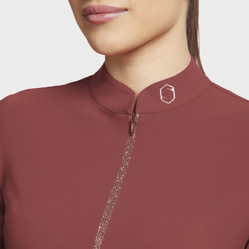 Samshield Brunella Long Sleeve Ladies Training Top - Amarante-2