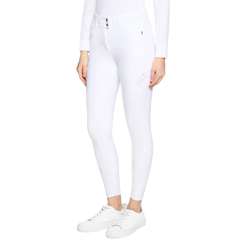 Samshield Capucine Ferna Knee Grip Womens Competition Breeches - White