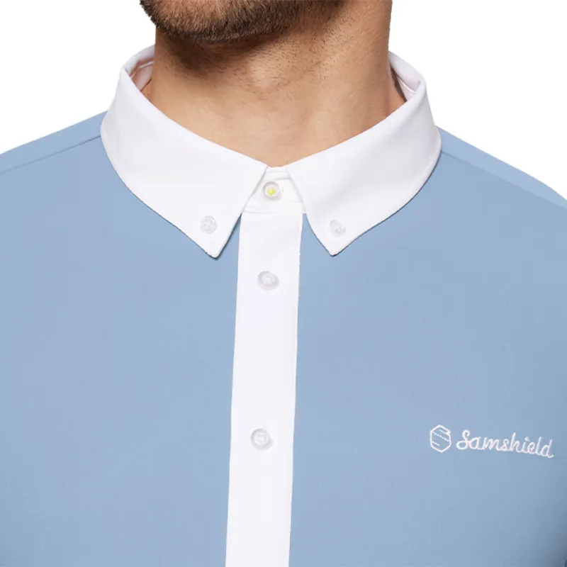Samshield Corentin Mens Short Sleeve Show Shirt - Cashmere Blue-2