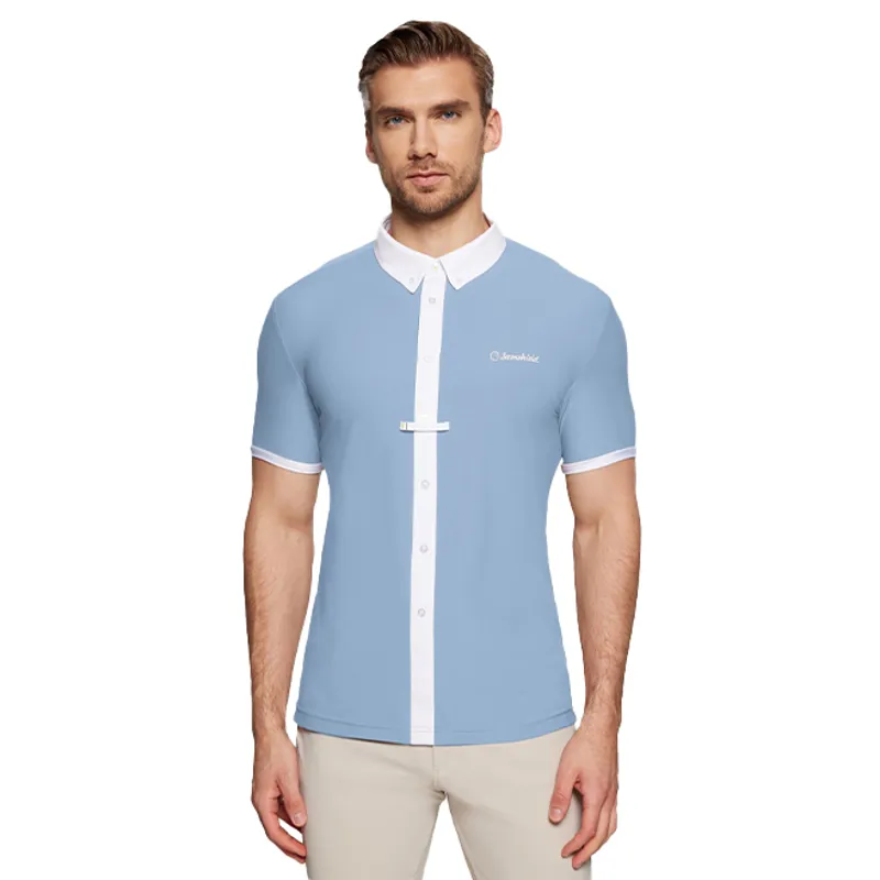 Samshield Corentin Mens Short Sleeve Show Shirt - Cashmere Blue