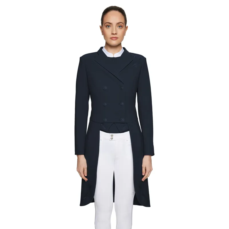 Samshield Crystal Ferna Womens Dressage Tails - Navy