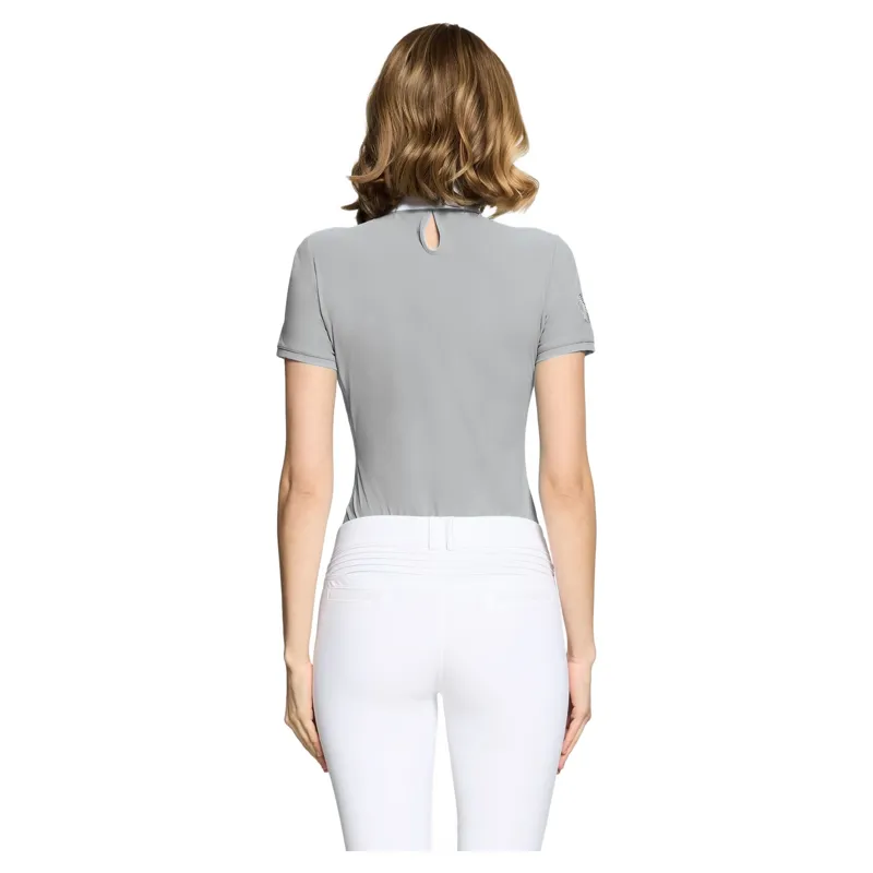 Samshield Lea Crystal Ferna Womens Short Sleeve Show Shirt - Light Grey-1