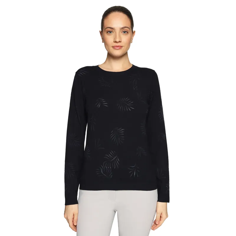 Samshield Phoebe Womens Crystal Ferna Pullover Sweatshirt - Navy